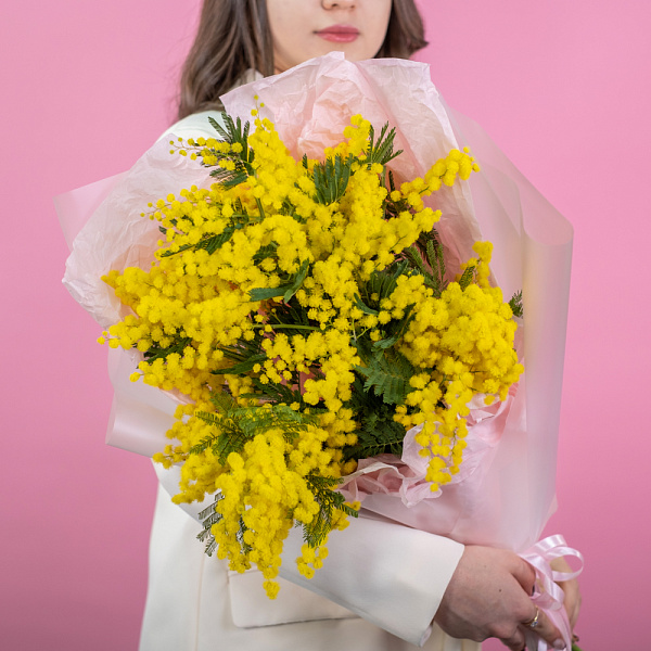 Купить Букет из 5 мимоз в  с бесплатной доставкой: цена, фото, описание